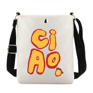 Imagem de Ciao Lemon Gift Italian Lemon Gift Limoncello Lover Gift Cottagecore Ciao Lemon Italy Travel Crossbody Bag, Bolsa tiracolo Ciao