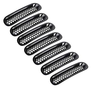 Imagem de Black Car Front Bumper Mesh Grille Grille Atualização de Desempenho de Acessórios Resistentes para JK 2007-2017