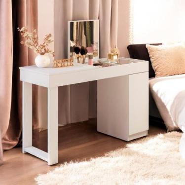 Imagem de Escrivaninha Penteadeira Georgia Branco Fosco - CasaH