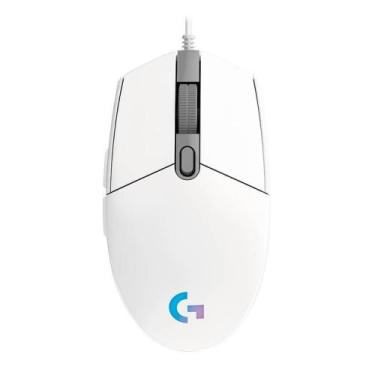 Imagem de Mouse gamer logitech g203 rgb lightsync branco 910-005794