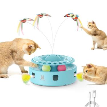 Imagem de Brinquedo Interativo Automático para Gatos Cat Toy Potaroma 3 em 1 - A