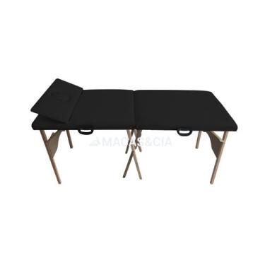 Imagem de Maca Madeira Portátil com Cabeceira 200kg 65cm Largura 10 Cores - BEST