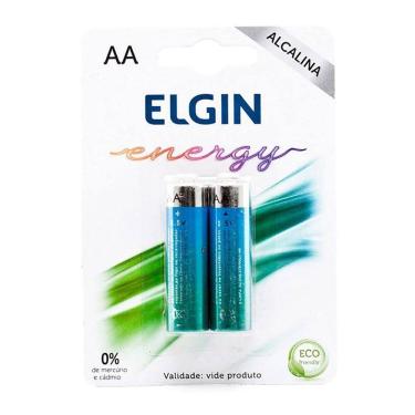 Imagem de Pilha Alcalina Elgin Aa 1.5v Blister Com 2 Unidades