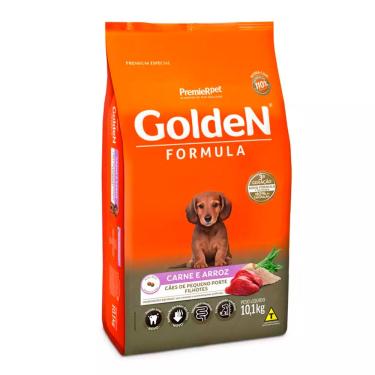 Imagem de Ração Premier Golden Fórmula Mini Bits Cães Filhotes Carne e Arroz 10,1kg