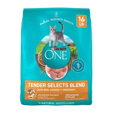 Imagem de Comida seca para gatos Purina one Tender Selects com frango de verdade 7,26 kg