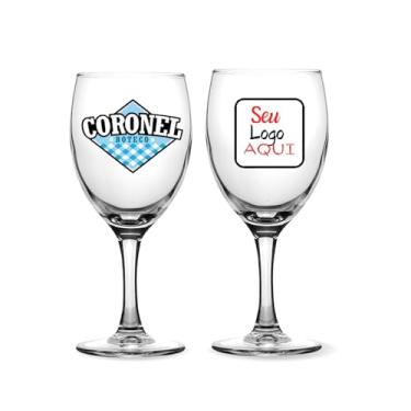 Imagem de Kit 24 Taças De vinho 340ml Personalizadas Para Noivos Casamento Drinks Vinho Lembrancinha Customizada Arte/Logo Luxuosa Padrinhos Madrinhas Taça Luxuosa Resistente Restaurante Bar Buffet