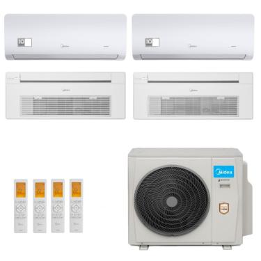 Imagem de Ar-Condicionado Multi Split Inverter Midea 36.000 (2x Evap HW 9.000 + 1x Evap Cassete 1 Via 12.000 + 1x Evap Cassete 1 Via 18.000) Quente/Frio 220V