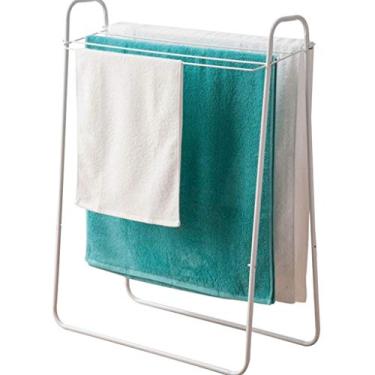 Imagem de AKALNNB Calefator criativo para roupas, secador de roupas, mini toalheiro para interior, cabide simples para chão, varal pequeno, varal de roupa