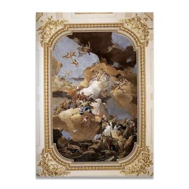 Imagem de Impressão em tela Tiepolo Giovanni Battista Venus e Vulcan – Obra-prima rococó barroca, pintura escolar de Veneza, pintura a óleo decorativa para galeria doméstica 70 x 98 cm