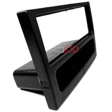 Imagem de Moldura 1 Din Compatível Painel Corsa 2002 Montana Meriva Acabamento Preto