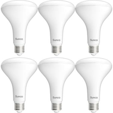 Imagem de Sunco Lighting Pacote Com 6 Lâmpadas Led Br30, Embutidas, Iluminação De Inundação Interna, 1600 Lm, 16 W (Equivalente A 100 W), Luz Do Dia Luxo 6000 K, Base Média E26, Regulável