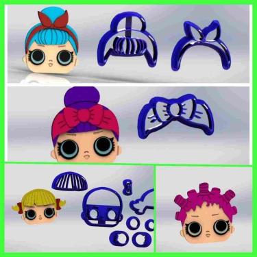 Imagem de Cortador Kit Surprise 4 Modelos Modulares e Logo Tamanho 6cm