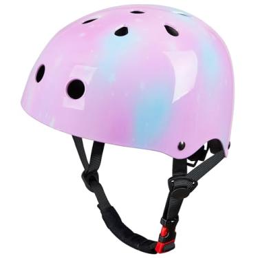 Imagem de Bienbee Capacete Para Criança, De Bicicleta Infantil, Skate Bicicleta, Scooter Equilíbrio Meninas 3 A 5 8 16 Anos, Leopardo Roxo M