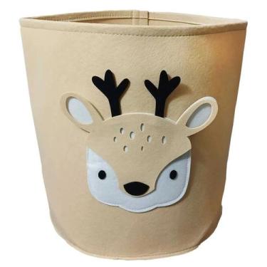 Imagem de Cesto Organizador Infantil Multiuso Brinquedos e Roupas - KeHome, Rena