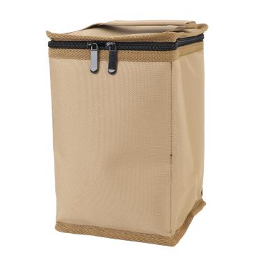 Imagem de ZAWELIYO Oxford Tecido Combustível Cilindro Saco Oxford Pano Gás Canister Storage Pouch Thick Water Dust Proof Carry para Camping Beer Bottles Outdoor Gear (Cáqui)