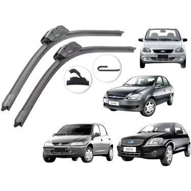 Imagem de Par De Palheta Limpador De Parabrisa Celta Corsa Classic Prisma