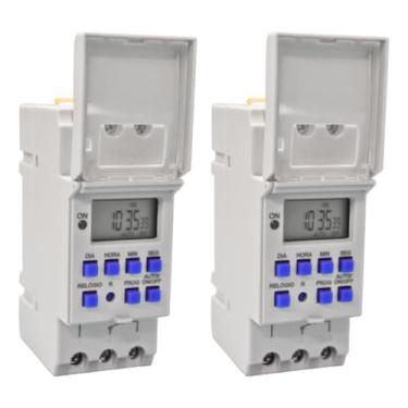 Imagem de Kit 2 Timer Temporizador Digital Industrial 110 220v Exatron