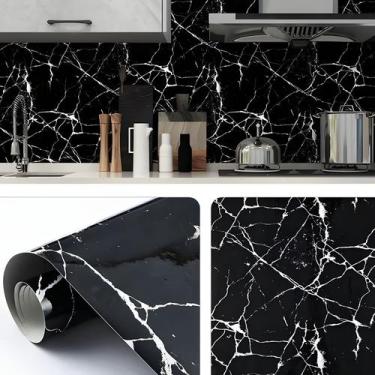 Imagem de Papel De Parede Adesivo 3D Revestimento Realista Marmorizado 10 Metros