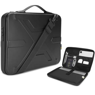 Imagem de KIZUNA Bolsa de ombro para laptop de 13 polegadas para MacBook Pro de 14 polegadas, MacBook Air M3/14 Yoga Slim 7x/14 Dell 14 Plus/ThinkPad X9 14/36.8 cm XPS 14/HP EliteBook, preta