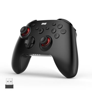 Imagem de IINE Wireless PC Controller, Pro Controller with Hall Effect Joysticks/Triggers, PC Gamepad with 1000Hz Polling Rate/1000mAh Battery, Multi-Platform Support (Black)