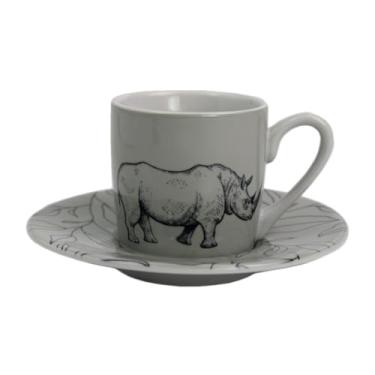 Imagem de Conjunto De Xícaras 80ml De Porcelana Com Pires Chá Café Da Manhã Coffee Selecione Modelo (SELVA)
