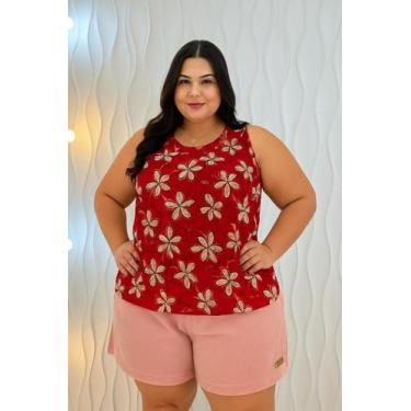 Imagem de Kit 3 Blusas Liganete Feminina Tamanho Plus Size 3452 - MUZZA BRASIL, 