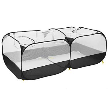 Imagem de Cryfokt Com Galinheiro Com Zíper, Galinha de Galinha Cooperada, para Animais de Estimação Pato de Frango de Coelho (Preto)