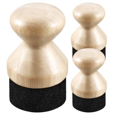 Imagem de Tábua de cortar aplicador de cera de óleo para alimentos tábua de corte de madeira aplicador de cera grau de óleo mineral esponja para placa de óleo mineral de grau alimentício bancadas, utensílio