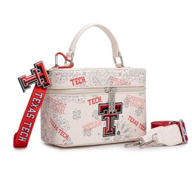 Imagem de Montana West X NCAA Bolsa tiracolo feminina designer bolsas esportivas alça superior, bolsa de mão com alça ajustável, Ttu-bege, Esportes