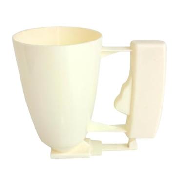 Imagem de FytStycale Distribuidor de massa para cupcake, utensílios de cozinha para assar, máquina de fazer almôndegas para waffles, doces, biscoitos, muffins e panquecas, Bege