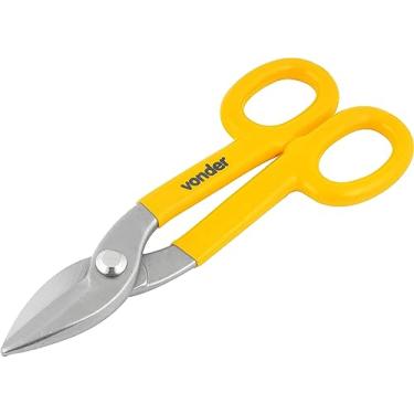 Imagem de Vonder, Tesoura 8", Para Chapas, Modelo Americano, Corte Reto.