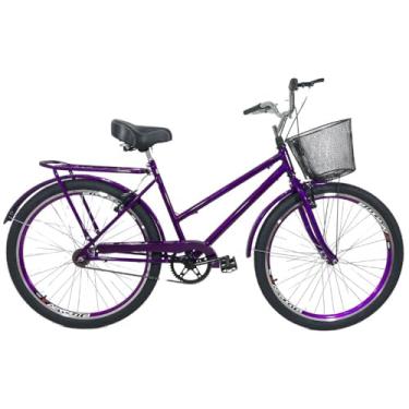 Imagem de Bicicleta Aro 26 Aero Passeio Cesta Modelo Poti Violeta