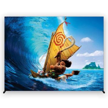 Imagem de Painel de Festa Retangular Princesa Havaiana 3,00x2,00 Metros Fera Pri