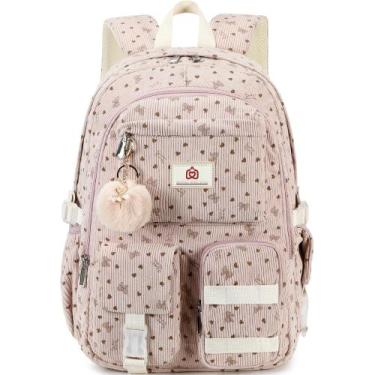 Imagem de Mochila escolar Hidds para adolescentes e meninas e mulheres, laptop d