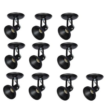 Imagem de Kit 10x Spot Par20 Par30 Bulbo Led 535/1 Hiperlight Preto