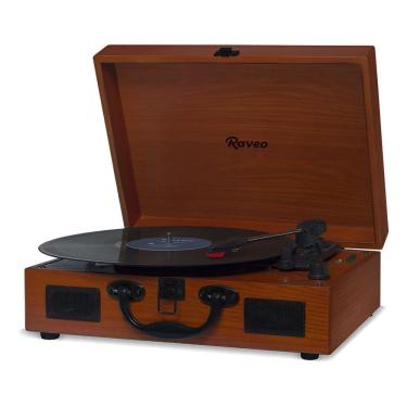 Imagem de Vitrola Vinyl Maleta Sonetto Wood Bivolt Bluetooth - Raveo