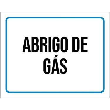 Imagem de Kit 3 Placas Sinalização Ambiente Abrigo De Gás