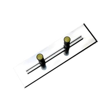 Imagem de Desempenadeira de Aço Inox Lisa Alça Dupla para Massa Corrida e Texturas Profissional(45cm)