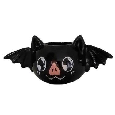 Imagem de Caneca 3d Morcego Fofo Cerâmica 200ml Broglio Preto