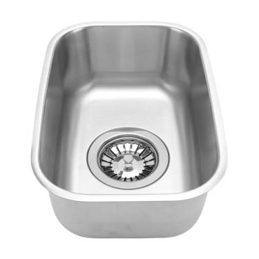 Imagem de Akozon Pia de Aço Inoxidável para RV, Mini Pia de Cozinha de Tigela única para van de Barco RV, Lavatório Compacto 12,6 X 8,66 X 4,72 Polegadas