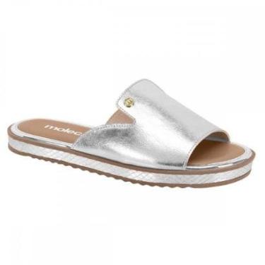 Imagem de Chinelo Moleca 5413.1231 Slide Metalizado Feminino-Feminino