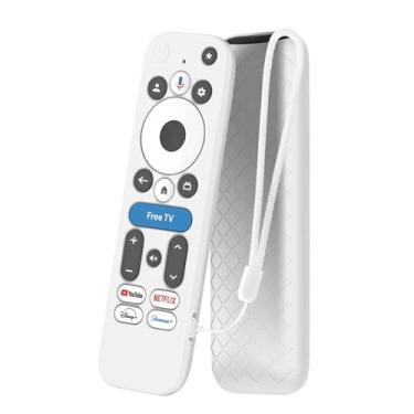 Imagem de Capa para controle remoto onn Google TV 4K Pro Streaming Device, capa de silicone para controle remoto de TV KONXISA com cordão, capa protetora para caixa de televisão, capa antiarranhões e
