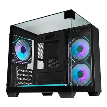 Imagem de Gabinete Gamer Kmex Aquario Visao Infinita II CG-01X2 Preto