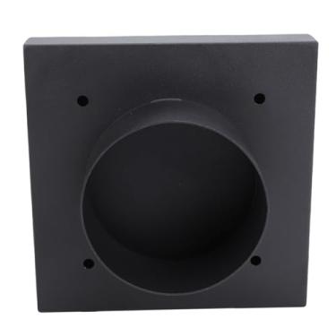 Imagem de Fafeicy 4 Polegada Secador de Ventilação Capa Liga Alumínio Exterior Capa Parede Com Malha Segurança Impede Chuva Neve Pássaros Preto para Casa Lavanderia