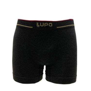 Imagem de Cueca Lupo Boxer Seamless, GG, Preto mescla