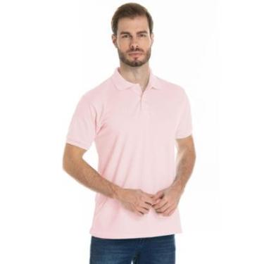 Imagem de Camisa Gola Polo Piquet Masculina Básica Lisa-Masculino