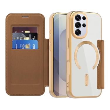 Imagem de Asuwish Capa de telefone para Samsung Galaxy S25 Ultra 5G capa carteira magnética com protetor de tela de vidro temperado suporte para cartão RFID acessórios para celular S25Ultra 25S S 25 25Ultra 6.9