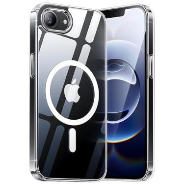 Imagem de Capa Mag-safe para [iPhone 16E] Capinha Slim Premium com [Proteção de Câmera] Magnetica Clear Case Transparente [Anti-Amarelamento], Compatível com MagSafe, Resistente a Riscos e Anti Impacto
