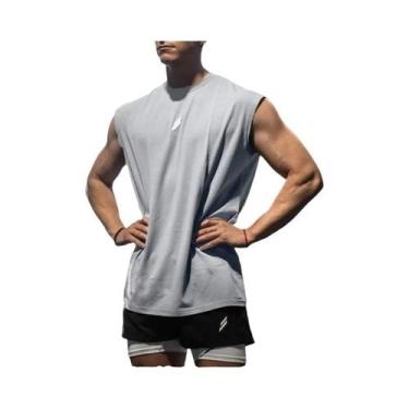 Imagem de Camiseta De Treino Masculina De Verão, Sem Mangas, Respirável, De Seca