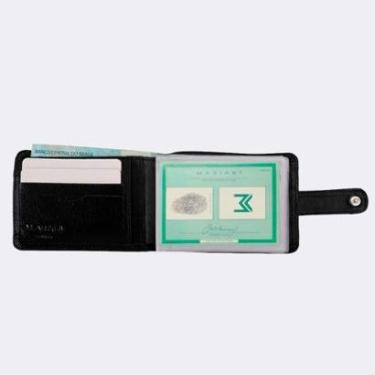 Imagem de Carteira M.ART Couro Botao com Porta Cartao Masculina 178-Masculino